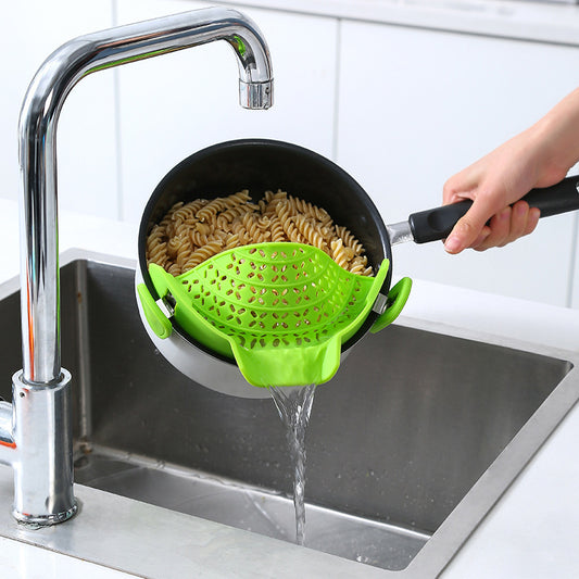 Silicone Pot Side Drain Stopper – Spill-Proof & Leak-Proof Kitchen Drainer