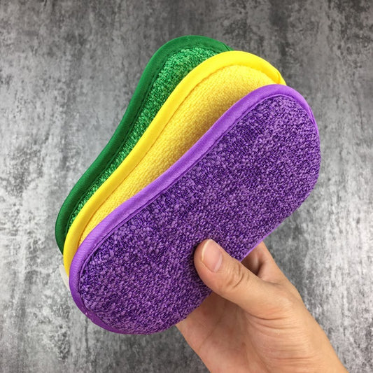 Multi-Purpose Kitchen Cleaning Towel – Dishwashing Sponge & Scouring Pad Combo