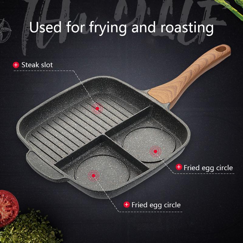 Non-Stick Frying Pan – Multi-Function Steak & Omelette Pan for Induction, Gas, Electric & Ceramic Stoves