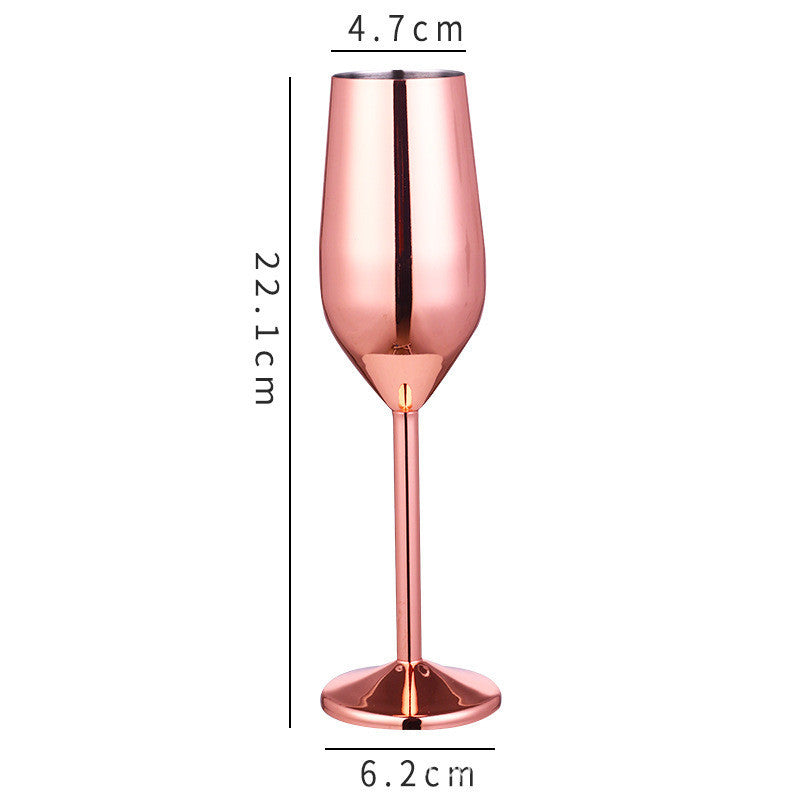 Stainless Steel Wine & Champagne Glass – Elegant, Unbreakable Drinkware for Home & Bar