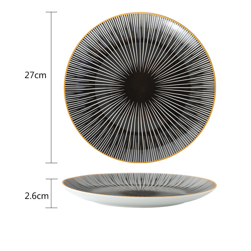 Elegant Nordic Porcelain Steak & Breakfast Plate – Premium Decorative Dining Dish (6” / 8” / 10.5”)