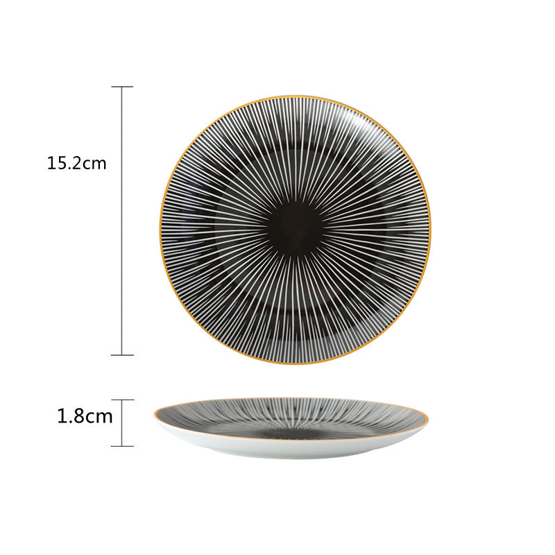 Elegant Nordic Porcelain Steak & Breakfast Plate – Premium Decorative Dining Dish (6” / 8” / 10.5”)