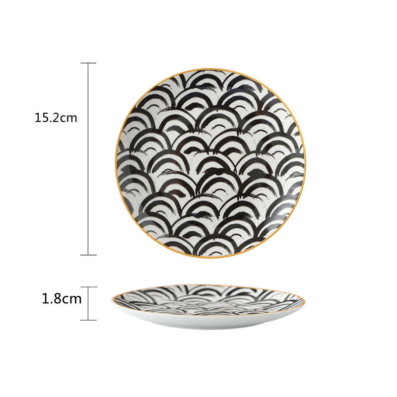 Elegant Nordic Porcelain Steak & Breakfast Plate – Premium Decorative Dining Dish (6” / 8” / 10.5”)