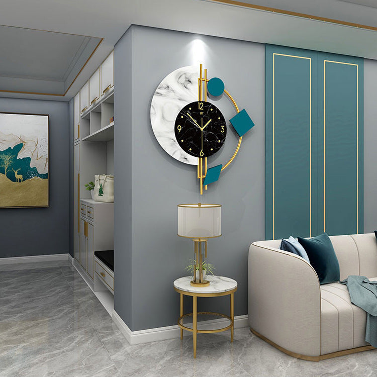 Modern Quartz Wall Clock – Stylish Metal Decor for Living Room & Office