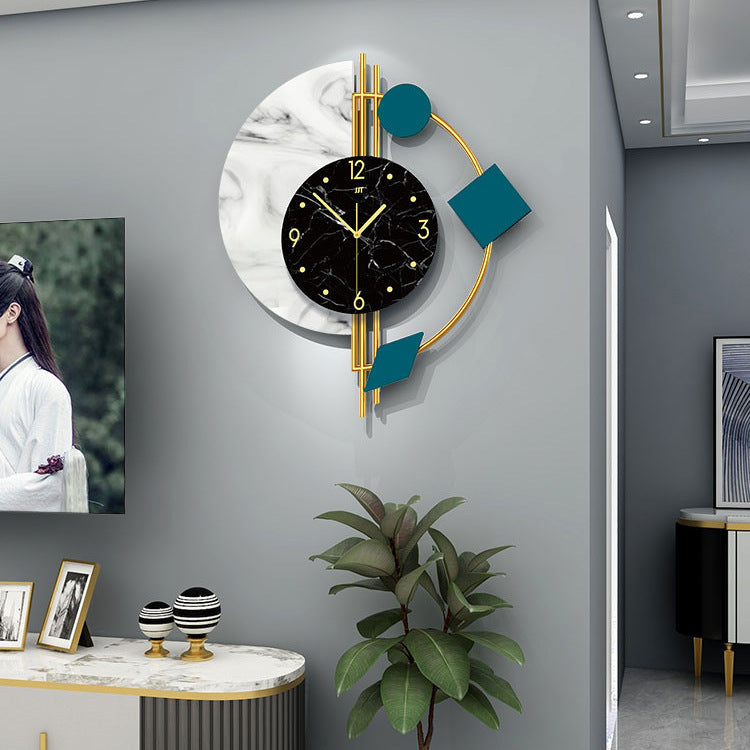 Modern Quartz Wall Clock – Stylish Metal Decor for Living Room & Office