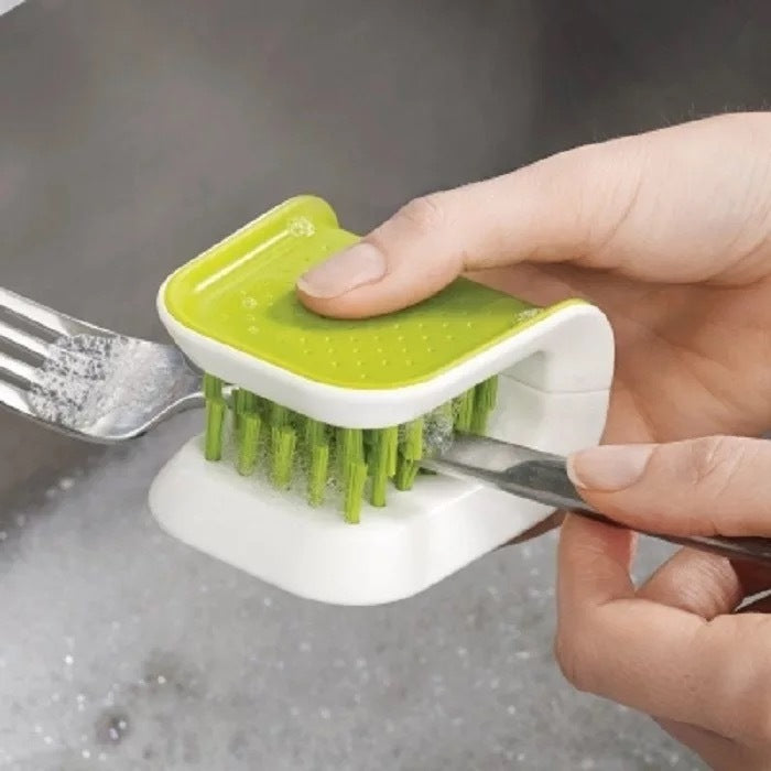 U-Shaped Knife & Cutlery Cleaning Brush – Bristle Scrub for Easy Kitchen Cleaning