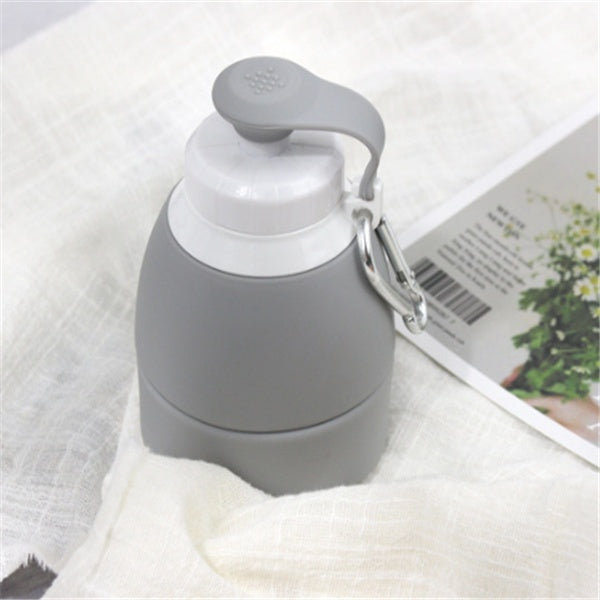 Collapsible Silicone Water Bottle – 580ML Leakproof & Portable for Travel & Sports