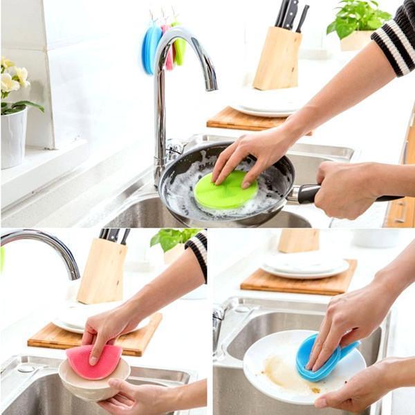 Better Sponge – Heavy-Duty Silicone Scrubber for Dishwashing & Kitchen Cleaning (Bacteria-Resistant)