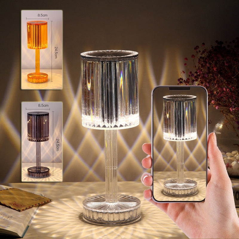 Crystal Touch LED Table Lamp – Elegant, Dimmable & Romantic Decor