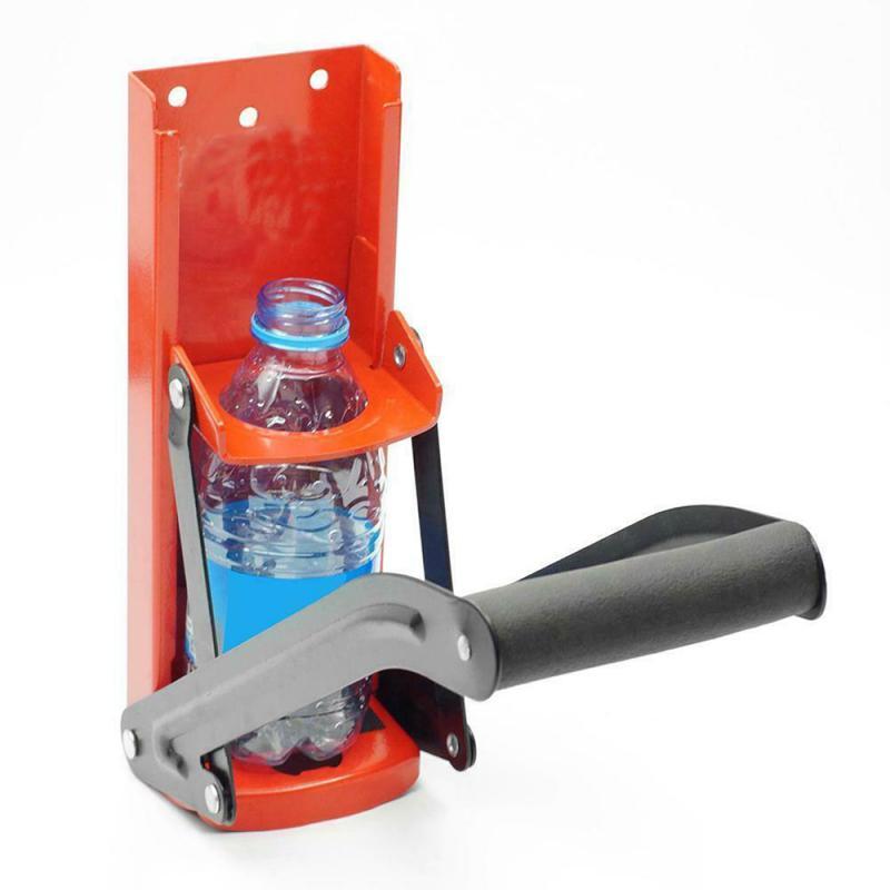 Wall-Mounted Can Crusher – Heavy-Duty 16oz / 500ml Bottle & Can Presser with Easy Grip Handle