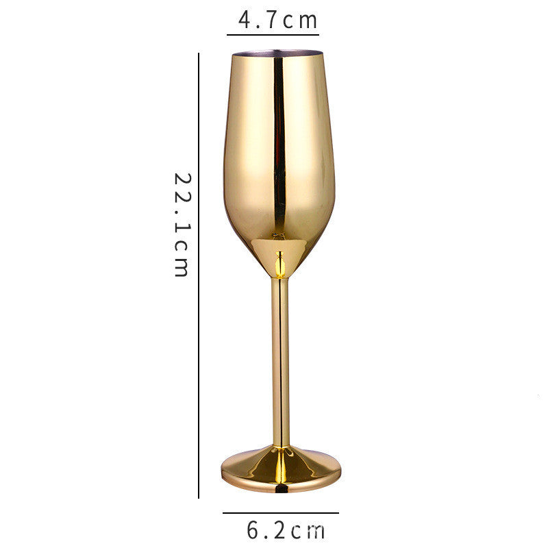 Stainless Steel Wine & Champagne Glass – Elegant, Unbreakable Drinkware for Home & Bar