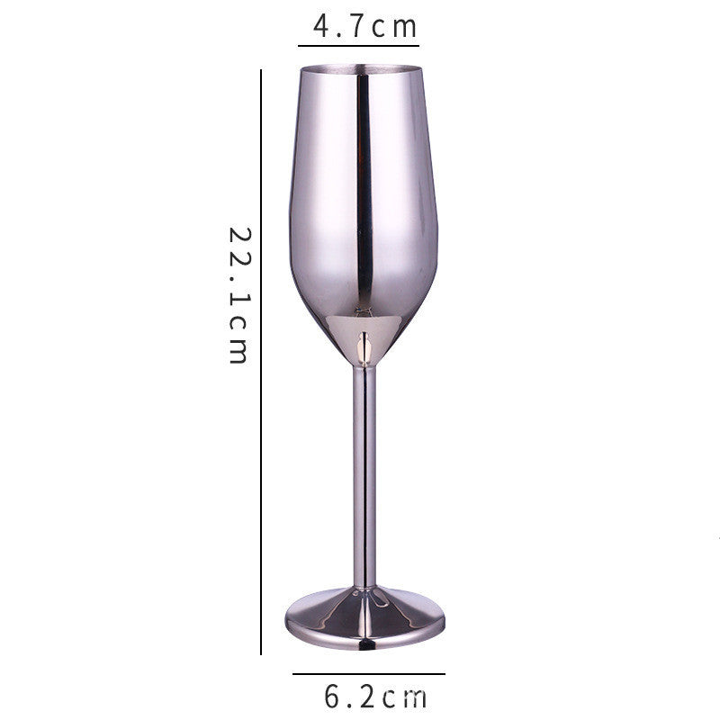 Stainless Steel Wine & Champagne Glass – Elegant, Unbreakable Drinkware for Home & Bar