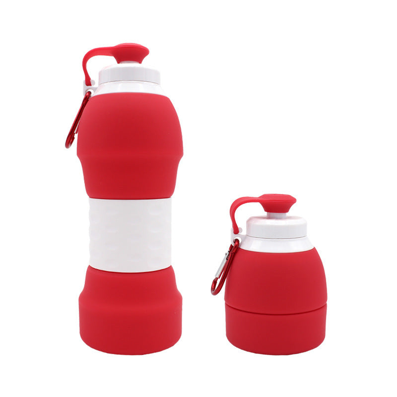 Collapsible Silicone Water Bottle – 580ML Leakproof & Portable for Travel & Sports