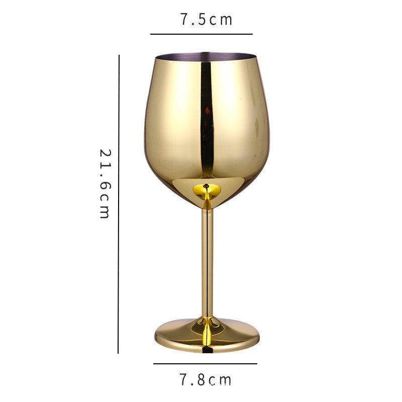 Stainless Steel Wine & Champagne Glass – Elegant, Unbreakable Drinkware for Home & Bar