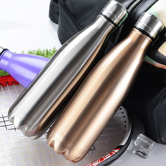 304 Stainless Steel Insulated Water Cup – 500ml Sports Travel Bottle