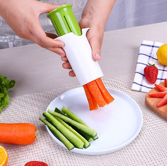 Creative Vegetable & Fruit Cutter – Cucumber, Carrot, Strawberry Slicer & Splitter Kitchen Gadget