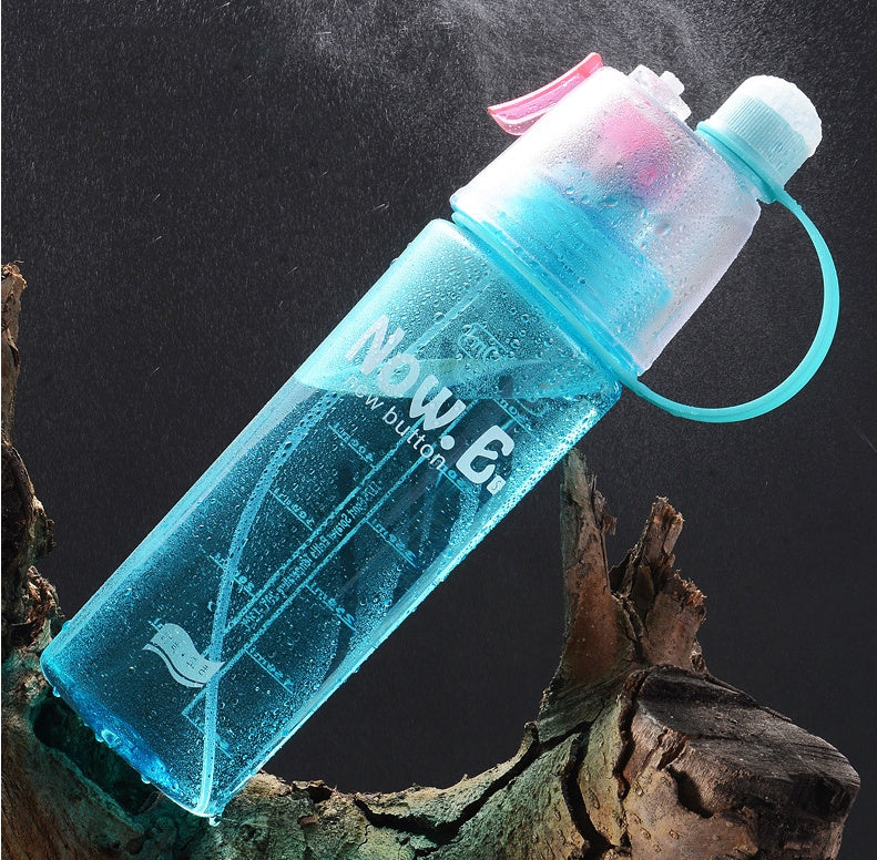 Portable Mist Spray Water Bottle – Outdoor Sports Hydration Cup (Leakproof & Durable)