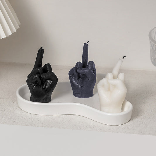 Middle Finger Scented Candle – Funny & Bold Home Decor Gift