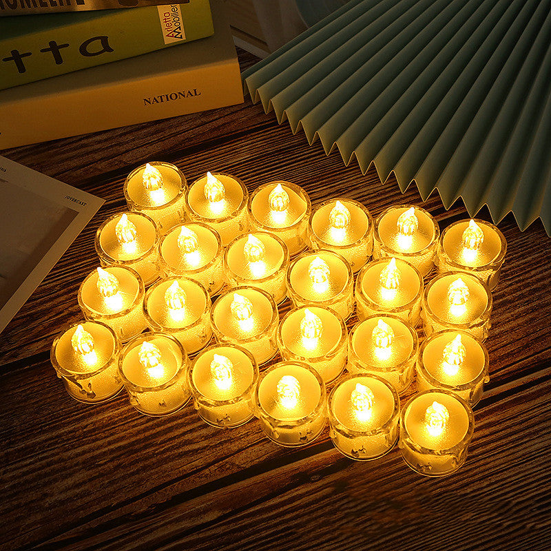 LED Flameless Tea Light Candles – Warm Glow for Home & Holiday Decor