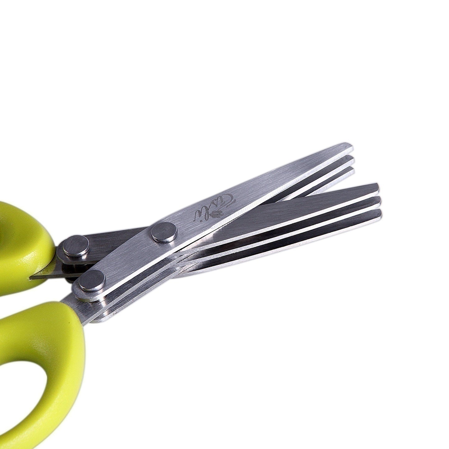 Multifunctional Stainless Steel Green Onion & Herb Scissors – 5-Layer Kitchen Cutter