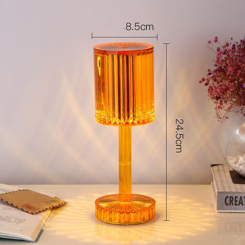 Crystal Touch LED Table Lamp – Elegant, Dimmable & Romantic Decor