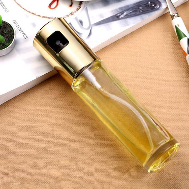 BBQ Kitchen Oil & Vinegar Spray Bottle – Refillable Glass Mister for Healthy Cooking