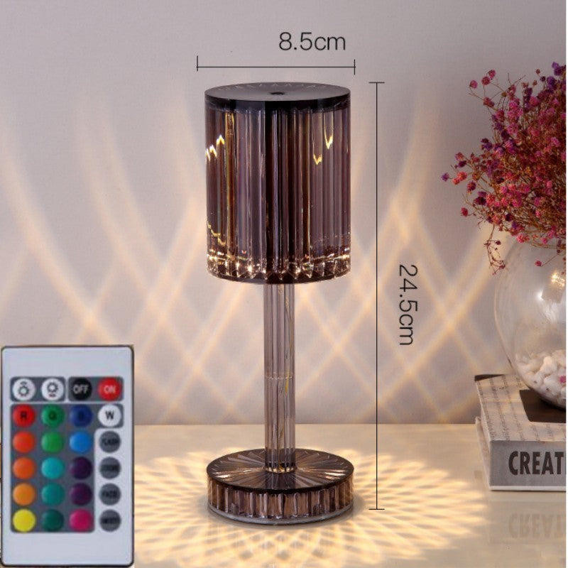 Crystal Touch LED Table Lamp – Elegant, Dimmable & Romantic Decor