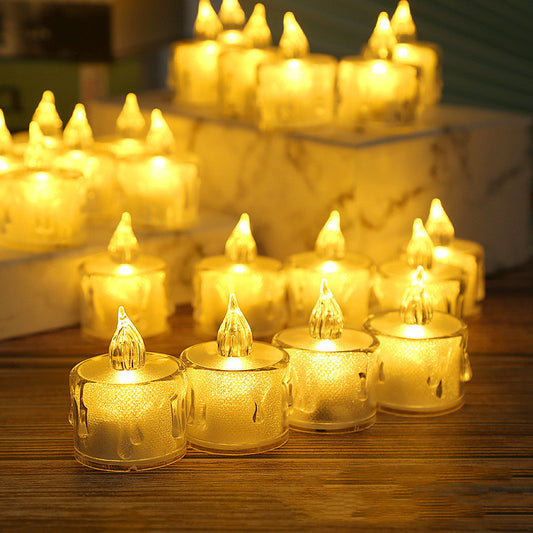 LED Flameless Tea Light Candles – Warm Glow for Home & Holiday Decor