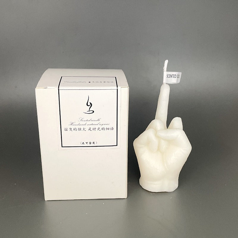 Middle Finger Scented Candle – Funny & Bold Home Decor Gift