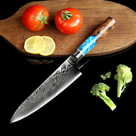 67-Layer Damascus Steel Chef Knife – Ultra-Sharp Professional Kitchen Knife