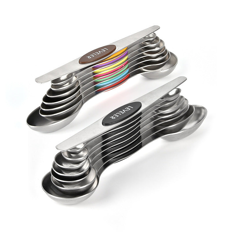 Kitchen Baking Measuring Spoon & Cup Set – 7-Piece Stainless Steel & PP