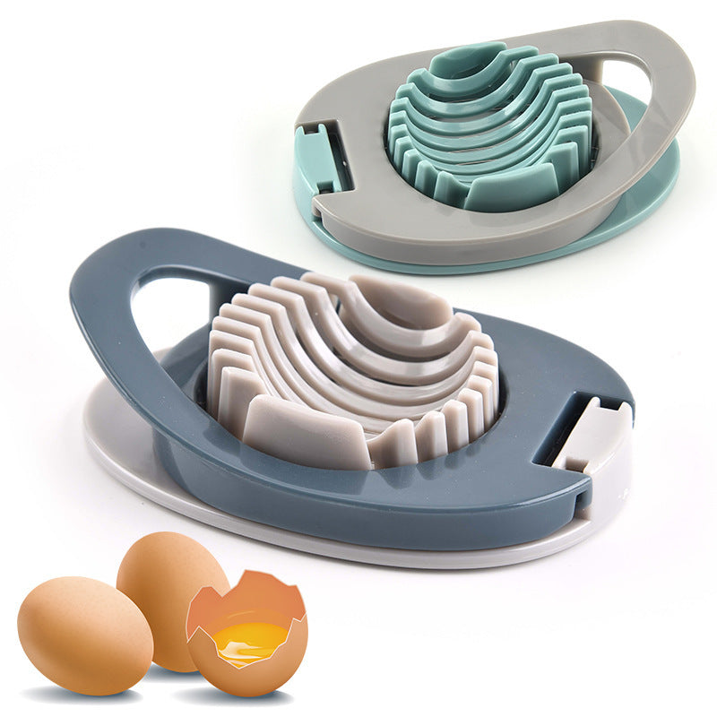 Plastic Egg Slicer & Fruit Cutter – Stainless Steel Wire Pressing Tool for Slicing Eggs, Mushrooms, Strawberries & More