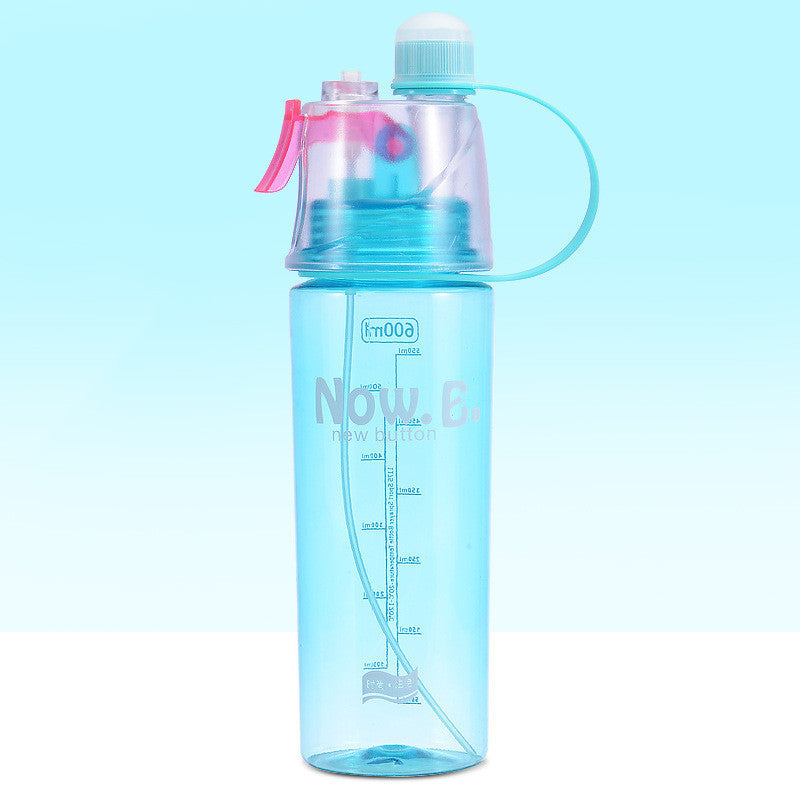 Portable Mist Spray Water Bottle – Outdoor Sports Hydration Cup (Leakproof & Durable)