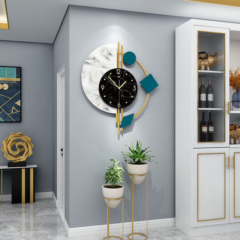 Modern Quartz Wall Clock – Stylish Metal Decor for Living Room & Office