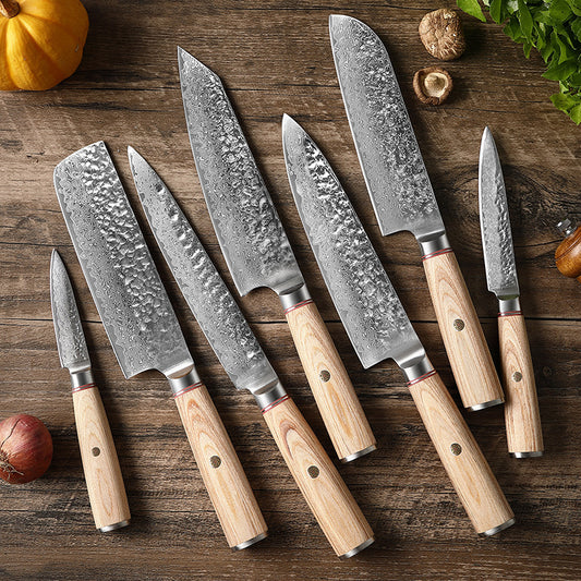 Handcrafted Damascus Steel Kitchen Knife – Ultra-Sharp Professional Chef’s Knife