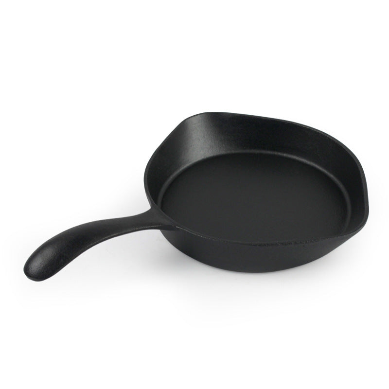 Japanese-Style Mini Cast Iron Frying Pan – 20cm Omelette & Meat Skillet for Gas & Induction Stoves