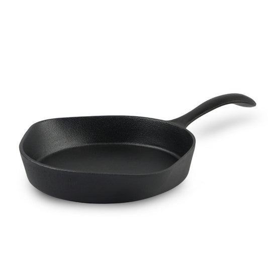 Japanese-Style Mini Cast Iron Frying Pan – 20cm Omelette & Meat Skillet for Gas & Induction Stoves