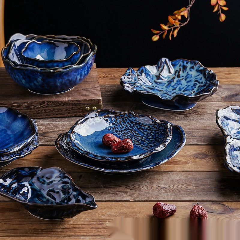 Creative Kiln-Baked Ceramic Plates – Luxury Handcrafted Dishware for Hotels & Home Dining