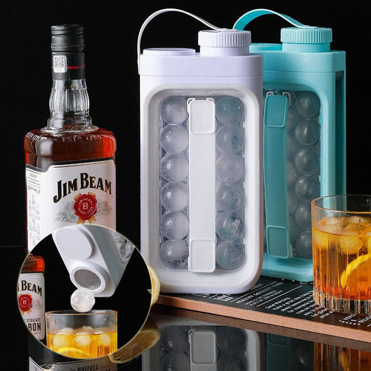 2-in-1 Portable Ice Ball Maker & Cold Kettle – Quick Release Chilling Dispenser for Summer Drinks & Parties