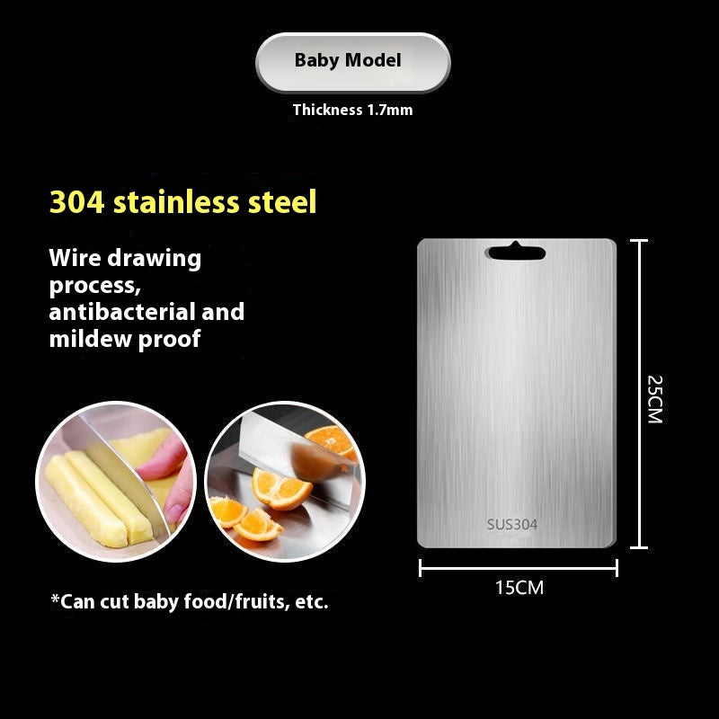 316 Stainless Steel Cutting Board – Oversized, Mildew-Proof & Heavy-Duty Kitchen Panel