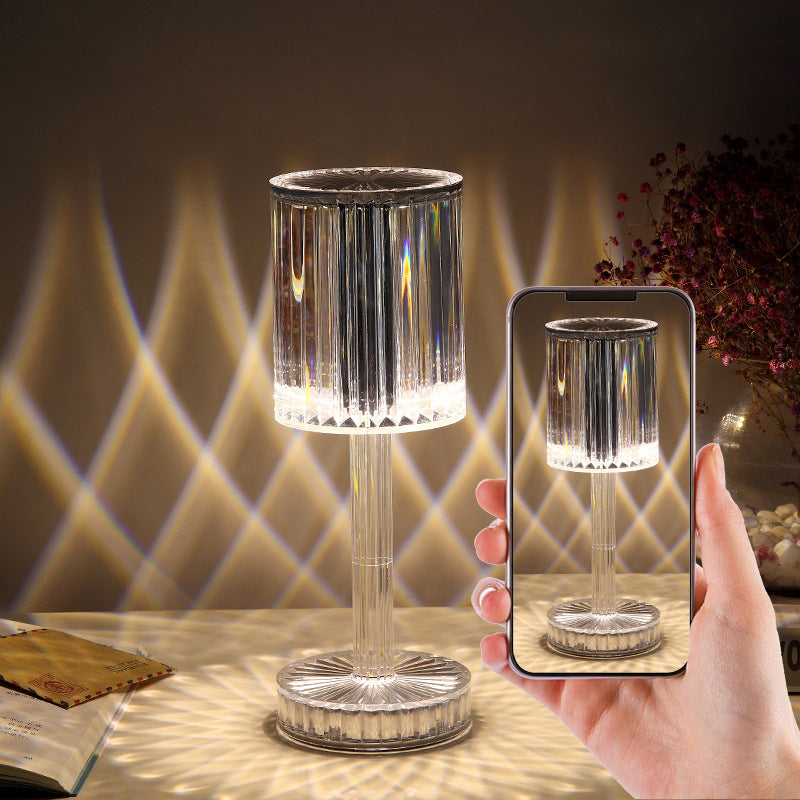 Crystal Touch LED Table Lamp – Elegant, Dimmable & Romantic Decor