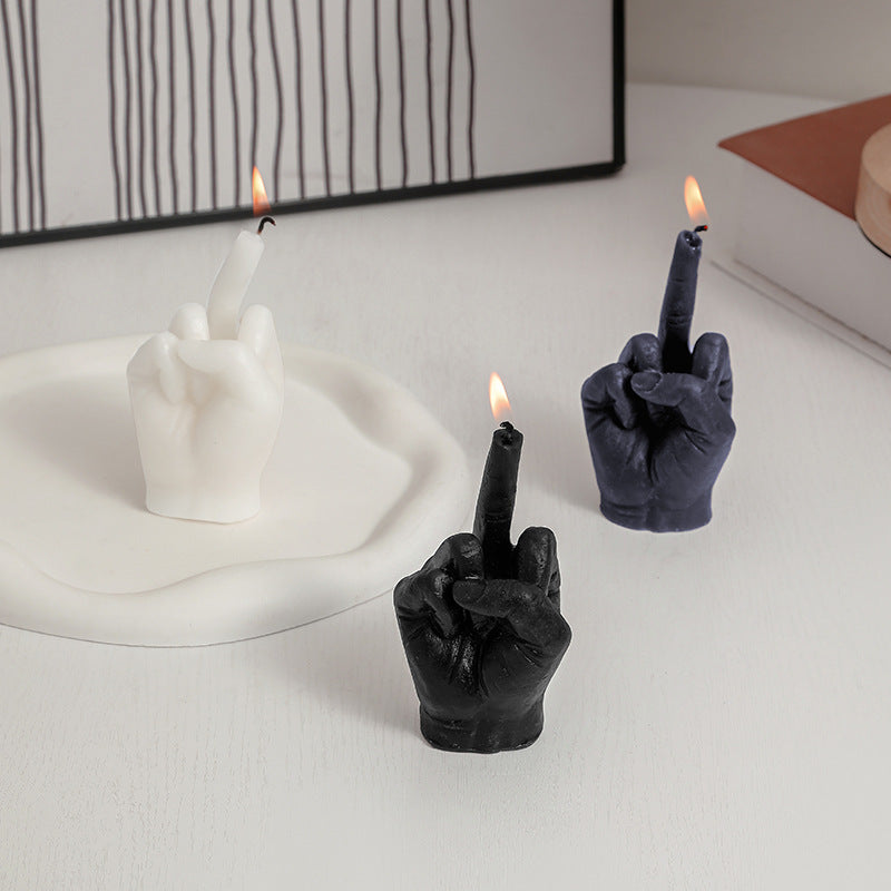 Middle Finger Scented Candle – Funny & Bold Home Decor Gift