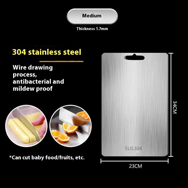 316 Stainless Steel Cutting Board – Oversized, Mildew-Proof & Heavy-Duty Kitchen Panel