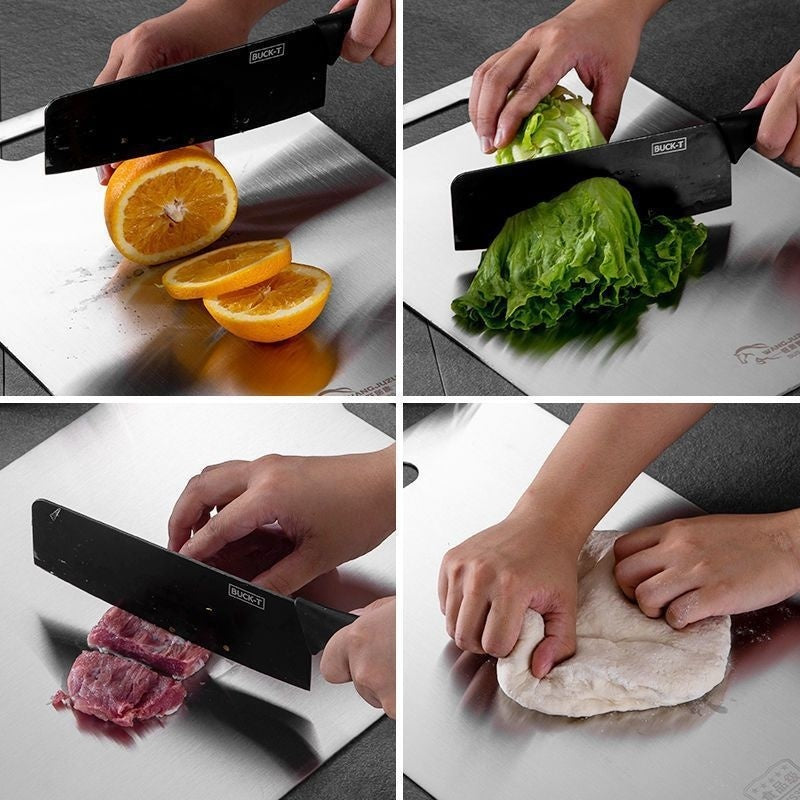 316 Stainless Steel Cutting Board – Oversized, Mildew-Proof & Heavy-Duty Kitchen Panel